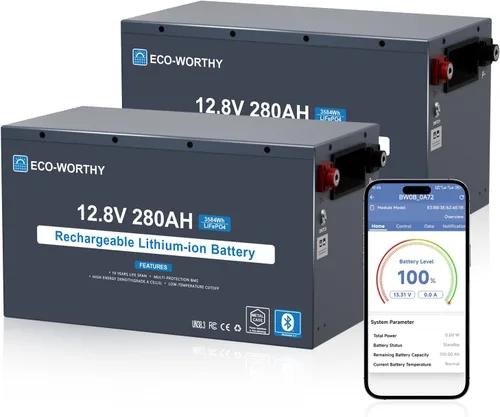 Vista 11 de ECO-WORTHY EnergyRock LiFePO4 - Caja metálica para batería de litio