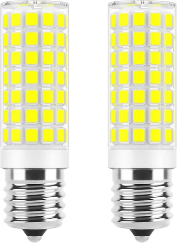 Vista 9 de Bombillas LED E17 regulables de 5 W para microondas sobre estufa, 125 V, 40 W, equivalente a incandescente, blanco cálido 3000 K, apto