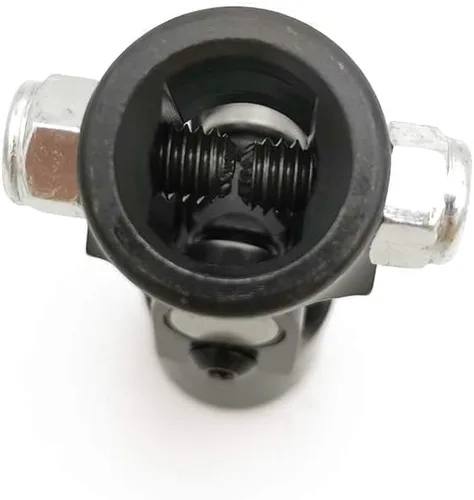 Vista 8 de Ensun 3/4" DD x 3/4" redondo negro eje de dirección universal junta en U, ángulo de trabajo máximo: 35° grados, longitud total: 3.780 in (3-3/4")