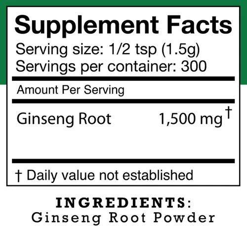 Vista 5 de Stakich Polvo de raíz de ginseng americano - Polvo puro de ginseng - 1 lb