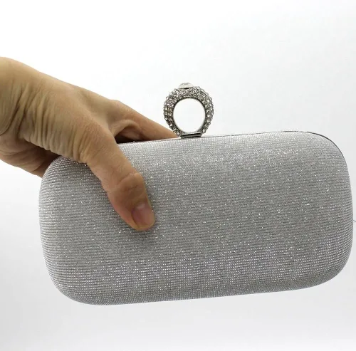 Vista 3 de Shiratori - Bolso de noche con forma de almohada para mujer