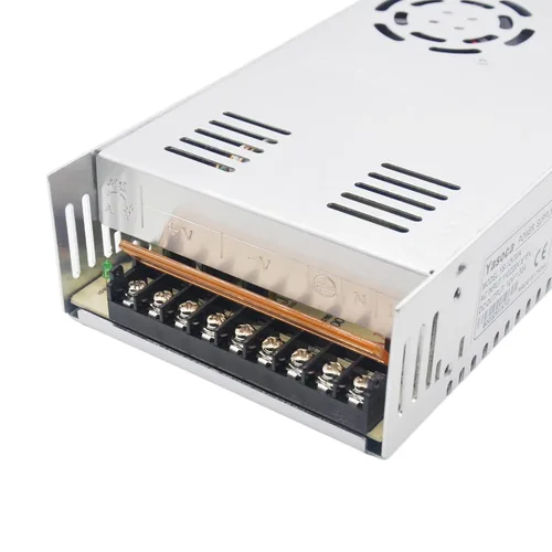 Vista 2 de Fuente de alimentación de 12 V 30 A, adaptador universal de transformador de conmutación regulada para tiras de luces LED, cámara CCTV y proyecto