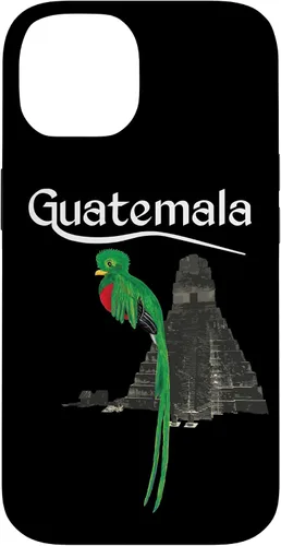 Vista 4 de Guate Quetzal Guatemala Maya Antigua Tikal Coban Volcan Cafe - Carcasa para iPhone 17