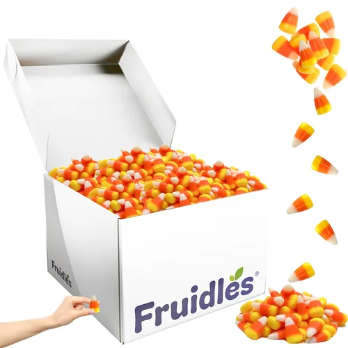 Vista 10 de Fruidles Dulces de maíz de Halloween, aperitivos divertidos y festivos, certificado Kosher, sin nueces, sin lácteos, caja (1 libra)