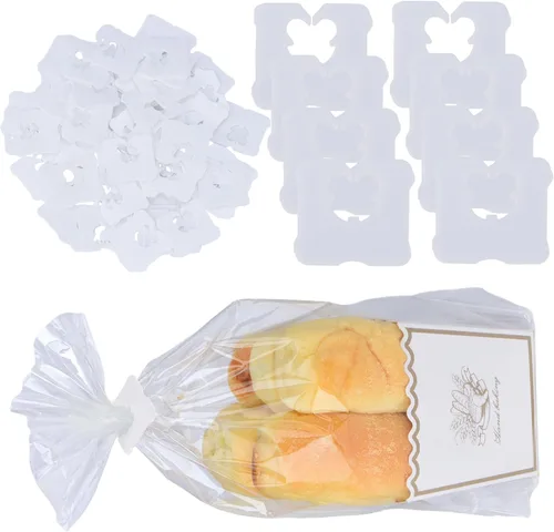 Vista 9 de 100 clips de plástico reutilizables para pan, mantén tu comida fresca con clips para bolsas de alimentos de 7/8 x 7/8 pulgadas (azul)