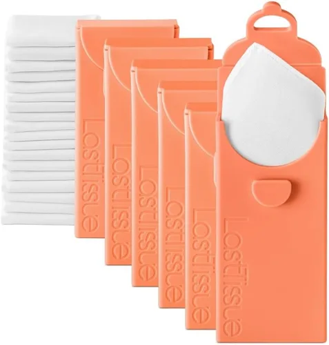 Vista 12 de LastTissue® Paquete de pañuelos de algodón reutilizable Toallas faciales y pañuelos para hombres y mujeres – Pañuelo facial lavable y sostenible