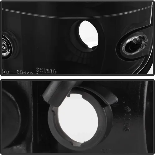 Vista 4 de ACANII -Para 1995-2000 Toyota Tacoma Pickup Truck Pre-runner Luces traseras negras Lámparas de freno izquierda+derecha 1996 1997 1998 1999