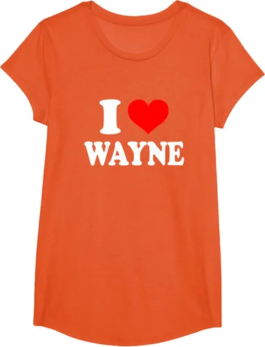 Vista 66 de Wayne - Camiseta I Heart Wayne - I Love Wayne, Negro, S