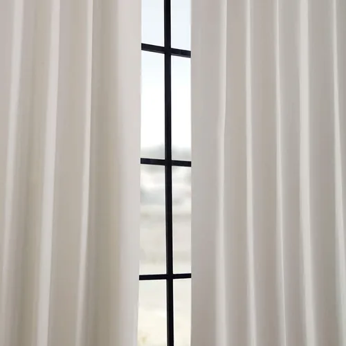 Vista 9 de HPD Half Price Drapes BOCH-171113-84, cortinas sólidas para oscurecer habitación (1 panel), 50 x 84 pulgadas, color beige alabastro