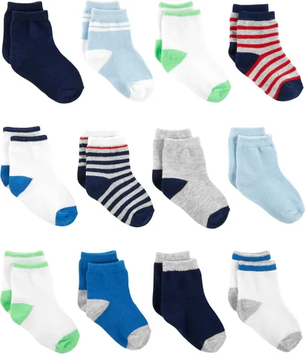 Vista 9 de Simple Joys by Carter's Paquete de 12 calcetines para bebé niño