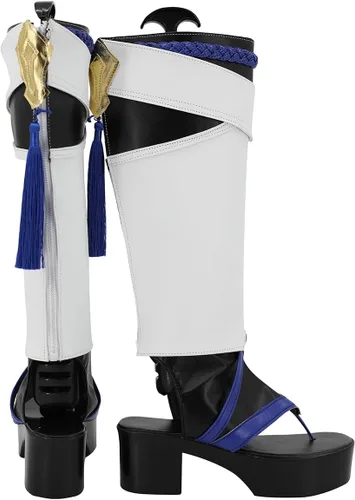 Vista 3 de Genshin Impact Wanderer Scaramouche Zapatos Botas Cosplay Traje Personalizable Tamaño 0711093