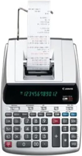 Vista 4 de Canon MP11DX-2 - calculadora con impresora para escritorio con conversión de divisas, reloj y calendario