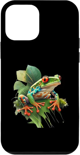 Vista 16 de iPhone 16 Rainforest Amphibian Red Eyed Tree Frog Green Body Frog Case