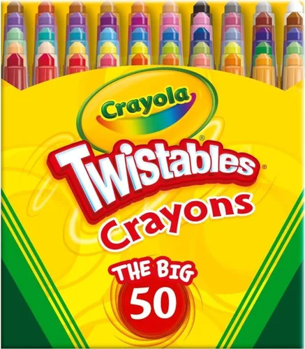 Vista 9 de Crayola Twistables - Crayones para niños (24 unidades) sin afilar, suministros para colorear para niños pequeños, menos desorden, relleno de media