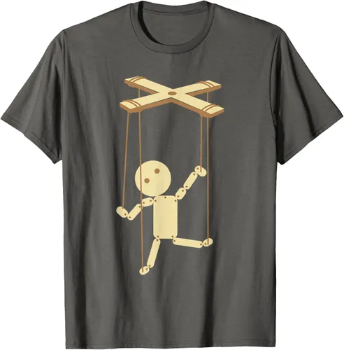 Vista 89 de Puppeteering - Camiseta de marionetas Ventrílocuo de tiriteros, Negro, S
