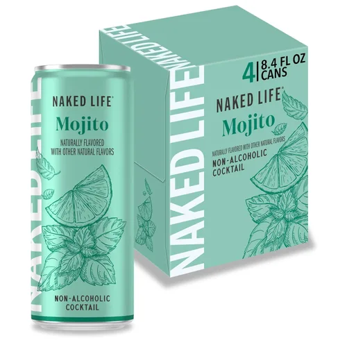 Vista 15 de Naked Life Bebidas sin alcohol, Classic G&T - Licores sin alcohol bajos en calorías con cero azúcar - Latas de 8.4 onzas líquidas, paquete de 4