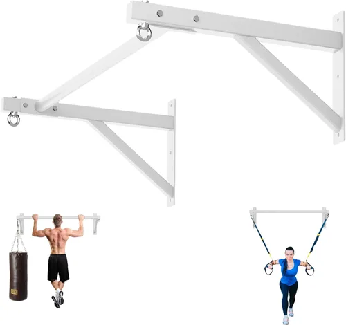 Vista 10 de Wall Mounted Pull Up Bar, 650LB Heavy Duty Multi Grip
