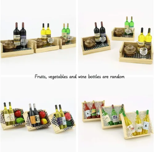 Vista 6 de 10 unids/set creativo estereoscópico botella de vino serie nevera imán nevera etiqueta magnética Home Deco imán accesorios de cocina (madera)