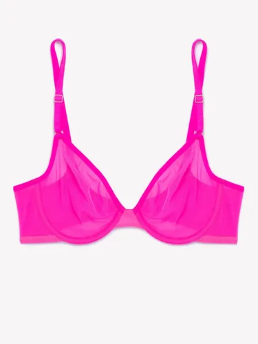 Vista 6 de Smart & Sexy Brasier de malla transparente para mujer