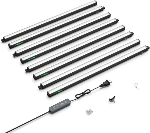 Vista 12 de VIVOSUN Luces de cultivo T5 para plantas de interior, espectro completo de Amarillo