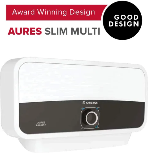 Vista 3 de Ariston Aures Slim Multi 3.5kW 110-Volt 0.59 GPM Punto de Uso Calentador de agua eléctrico sin tanque