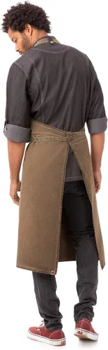 Vista 2 de Chef Works Unisex Dorset Chefs Bib Apron Earth Brown One