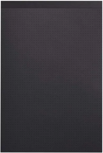 Vista 3 de Rhodia Touch 116113C - Bloque negro Maya Pad A4+ New Ruler Cross - 50 hojas - Clairefontaine Maya papel negro 4.23 oz/m - para caligrafía y dibujo