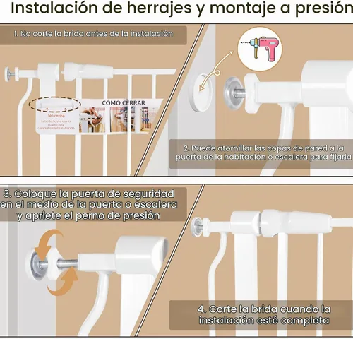 Vista 9 de BalanceFromPuerta de seguridad de Fácil caminata para puertas y escaleras con características de cierre automático / de espera, tamaños múltiples