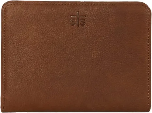 Vista 2 de STS Ranchwear Cartera magnética compacta multifunción de cuero para mujer, Cartera magnética compacta multifunción de piel auténtica Bifold Kai