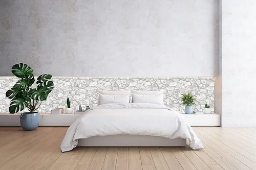 Vista 3 de Retro-Art - Paneles de pared 3D, paquete de 5, piedra silvestre en gris, PVC, 38.7 x 25 pulgadas, cubre 33.59 pies cuadrados, 244 WG