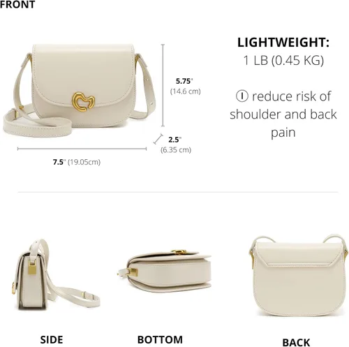 Vista 3 de Scarleton Crossbody Bags for Women, Minimalist Purses for Women, Glossy Shoulder Bag Purse, Satchel Bags for Women, H2109
