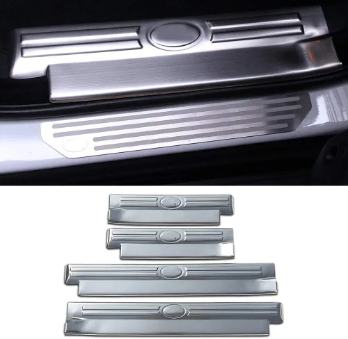 Vista 8 de YIWANG 304 acero inoxidable para puerta interior de coche, 4 piezas para Land Rover Discovery 4 LR4 2010-2016