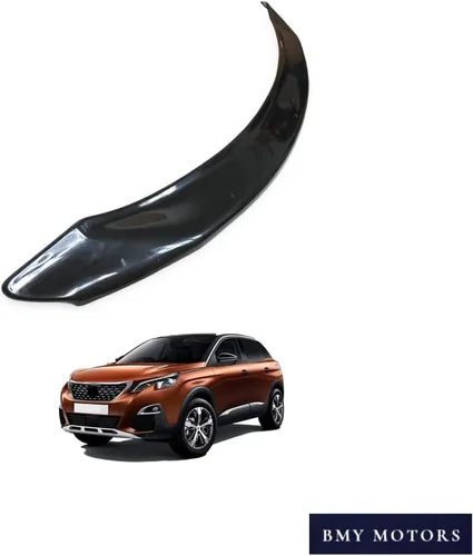 Vista 6 de BMY Deflector de capó/protector de insectos delantero compatible con Peugeot 3008 2016-2020 Protector de capó Partículas e insectos Accesorios