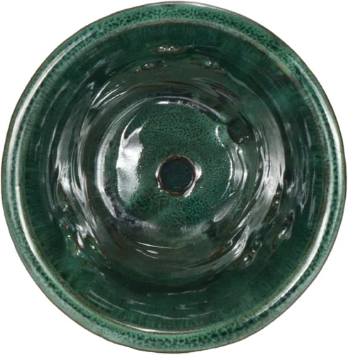 Vista 3 de W&W Orchid Pot with Holes and Saucer for Repotting, 6 * 7 Inch, Green Mix Gree Mix