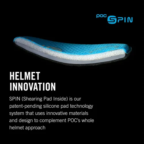 Vista 7 de POC, Ventral Air Spin NFC - Casco de bicicleta para ciclismo de carretera, uranio negro/hidrógeno blanco, talla L