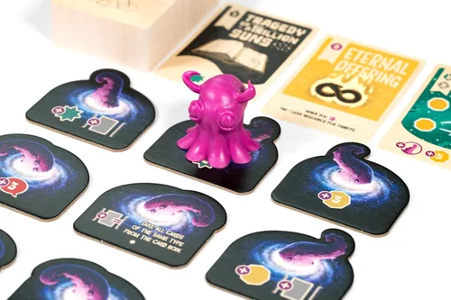 Vista 5 de Cosmoctopus - Juego de mesa de construcción de motores, juego de estrategia para reunión de tentáculos, divertido juego familiar para niños