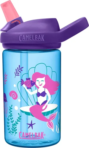Vista 32 de CamelBak Eddy+ Kids Water Bottle with Bite Valve Straw, Leak‑Resistant Easy Sip Design for Everyday Hydration, 14oz Kids