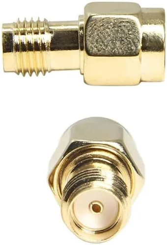 Vista 2 de Adaptador coaxial coaxial SMA hembra a RP-SMA macho 2PCS