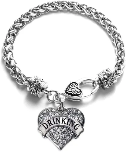 Vista 84 de Inspired Silver - Pulsera de plata con dije de corazón pavé con joyas de circonita cúbica