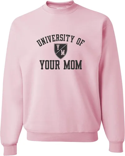 Vista 54 de Go All Out University of Your Mom - Sudadera con cuello redondo para hombre