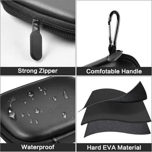 Vista 3 de GWCASE Funda compatible con KardiaMobile Card Wallet dispositivo de electrocardiograma personal, organizador de viaje para monitor