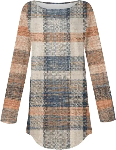 Vista 2 de babysbule Camisas gráficas para mujer, camisetas de manga larga Y2K, sudaderas con cuello redondo, camisas de otoño, blusas cómodas, suéteres
