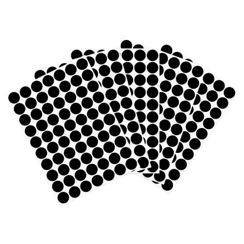 Vista 37 de uxcell 1 Hoja/140 Piezas de Pegatinas para Cubrir Agujeros de Tornillo, 12 mm de Diámetro, PVC Autoadhesivas, Tapas a Prueba de Polvo para Muebles