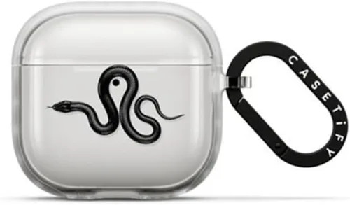 Vista 14 de CASETiFY Impact Airpods Pro (3ª) - Funda con anillo, color negro