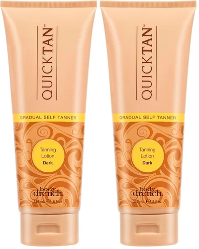 Vista 8 de Body Drench Quick Tan Loción de bronceado gradual, 8 onzas, Oscuro