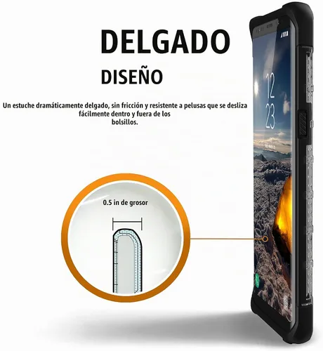 Vista 5 de URBAN ARMOR GEAR [UAG Samsung Note 8 Plasma Feather-Light Rugged [Hielo] Funda militar para teléfono a prueba de caídas hielo (Plasma - Ice)
