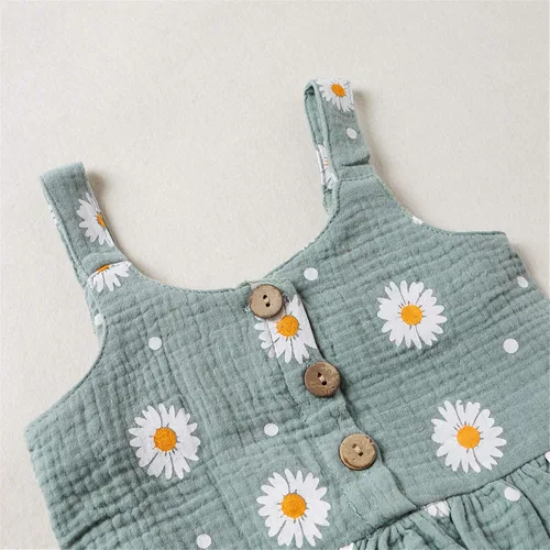 Vista 4 de Conjunto de ropa de verano para bebés y niñas pequeñas