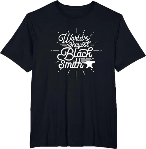 Vista 6 de Blacksmith Blacksmithing Forge Metalsmith Forging T-Shirt Asphalt Grey