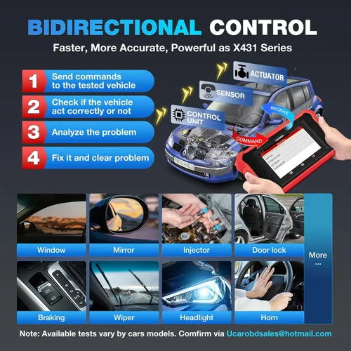 Vista 3 de LAUNCH Escáner OBD2 bidireccional completo Creader Elite 3.0 para Toyota