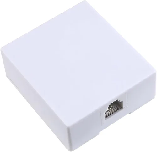 Vista 2 de Skywalker Conector de teléfono modular de montaje en superficie (blanco)